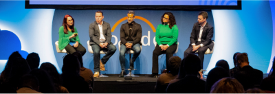 Group of speakers on stage